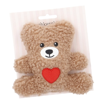 Kirschkernkissen Flausch, Teddy/braun