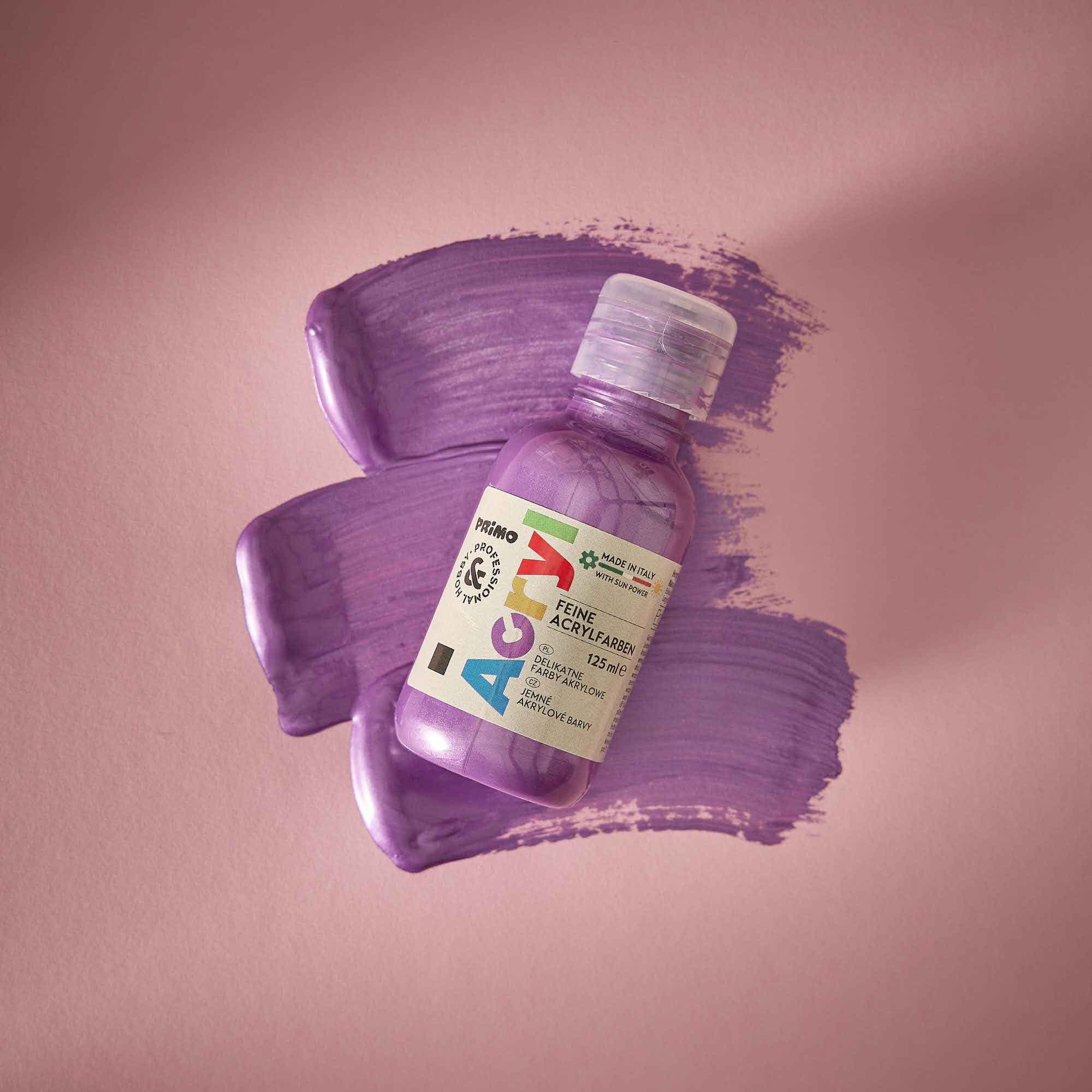 Acrylfarbe, violettmetall, 125 ml