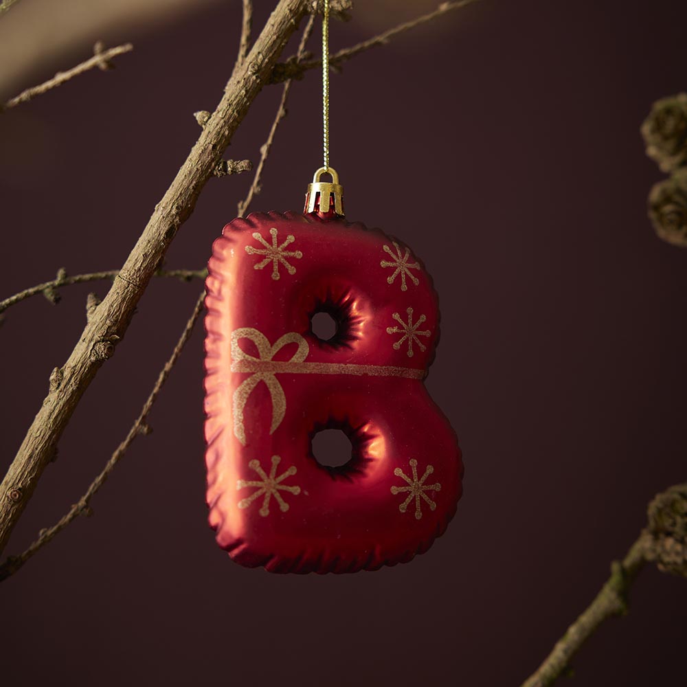 Anhänger Buchstabe, B/rot, 10 cm