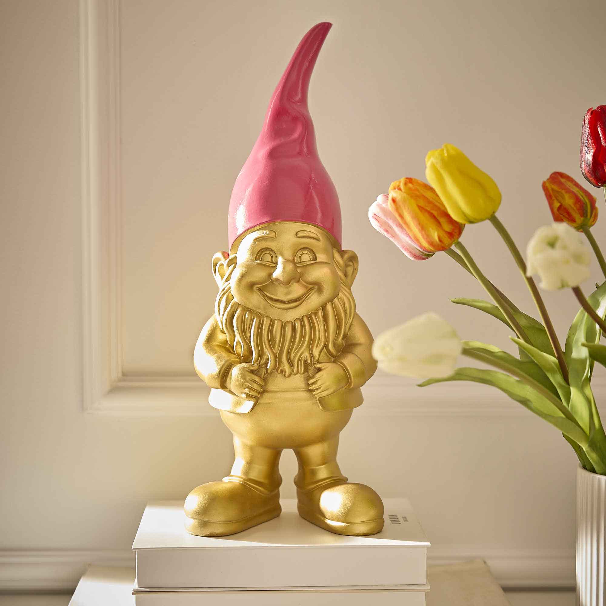 Wichtel Mütze, gold, 46 cm