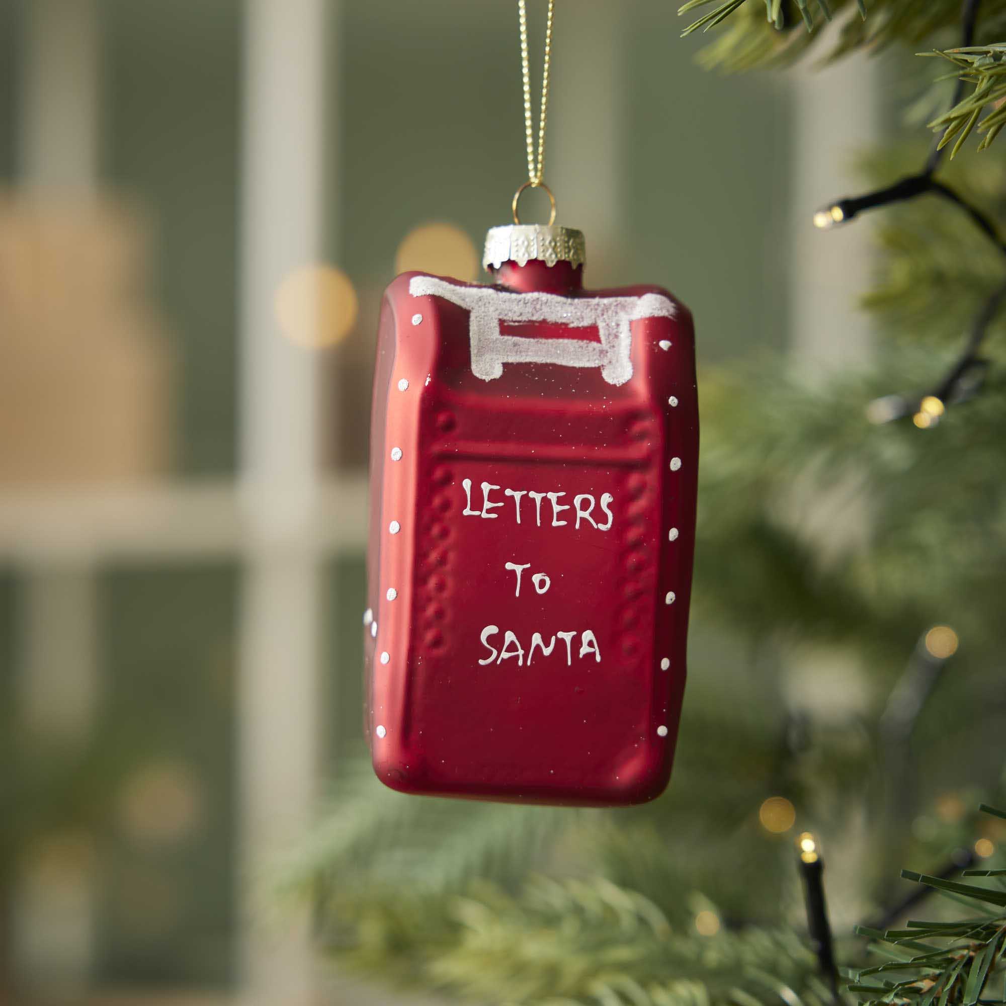 Anhänger Fancy, bunt, Briefkasten/rot, 10.5 cm