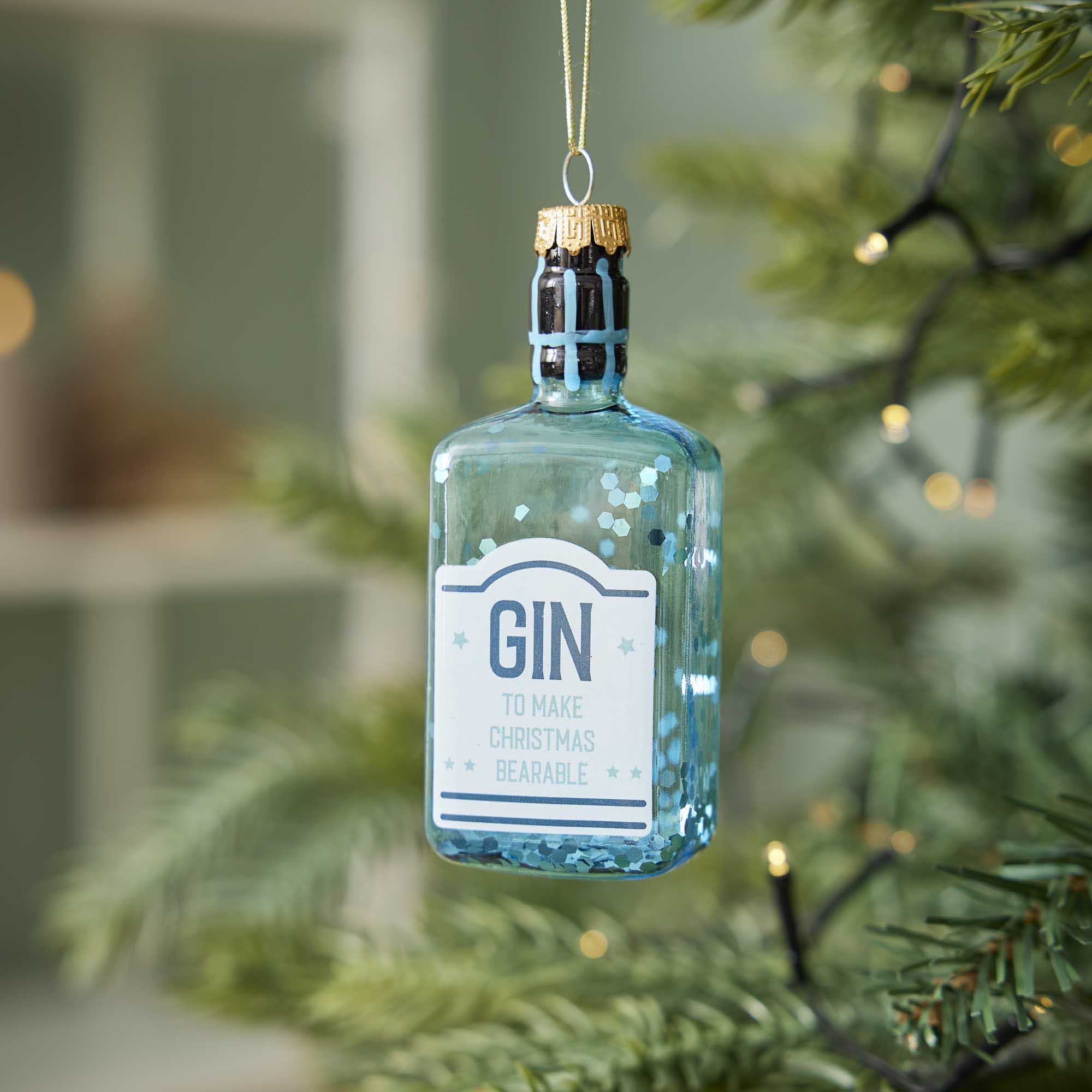 Anhänger Fancy, bunt, Gin/blau, 11 cm