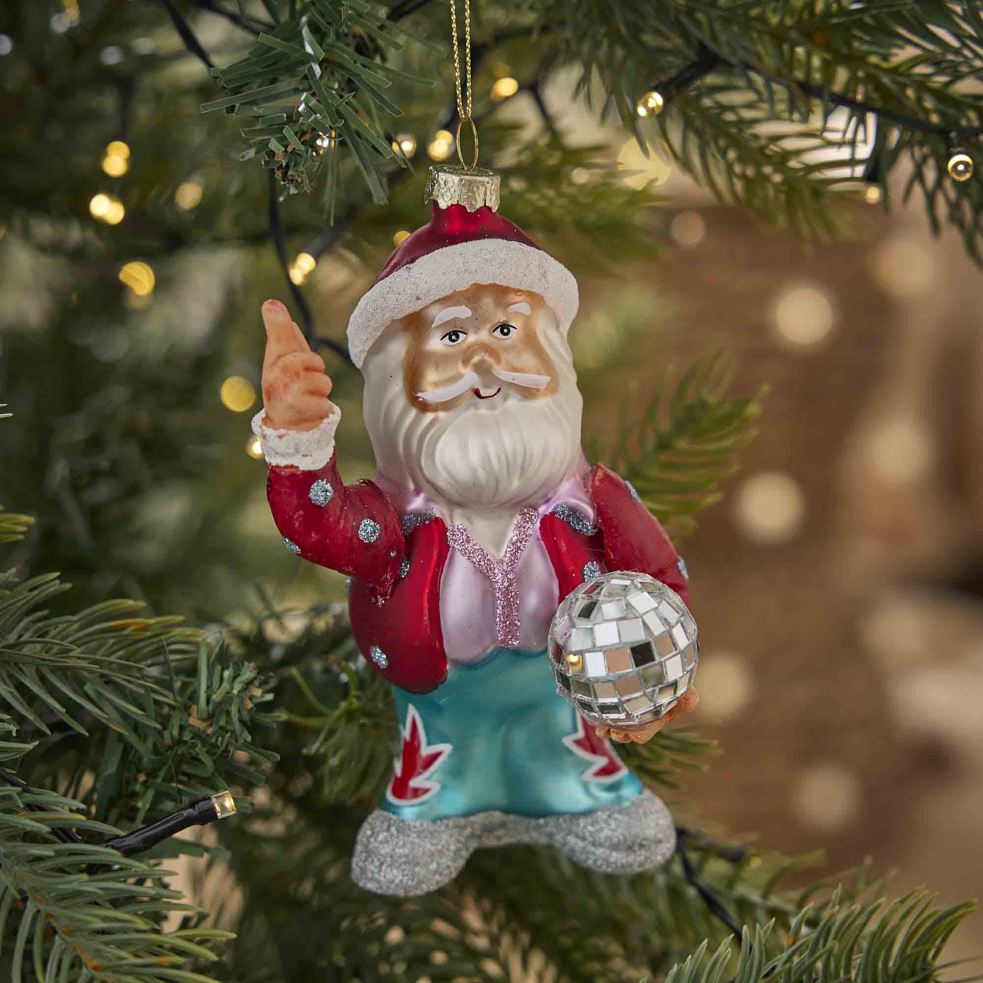 Anhänger Fancy, Edel, Santa/Disko, 13.5 cm