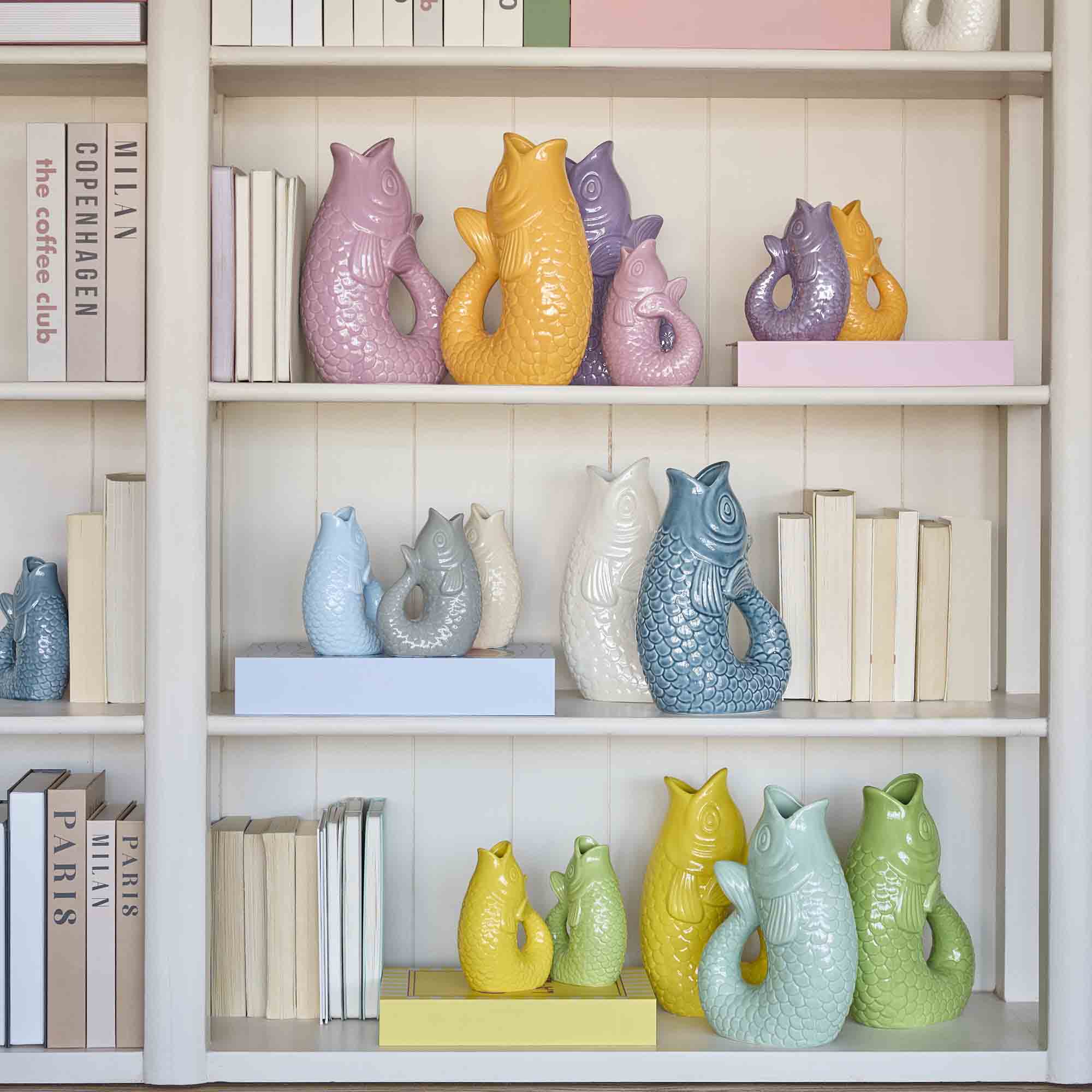 Vase Fisch, orange, 14.5 cm