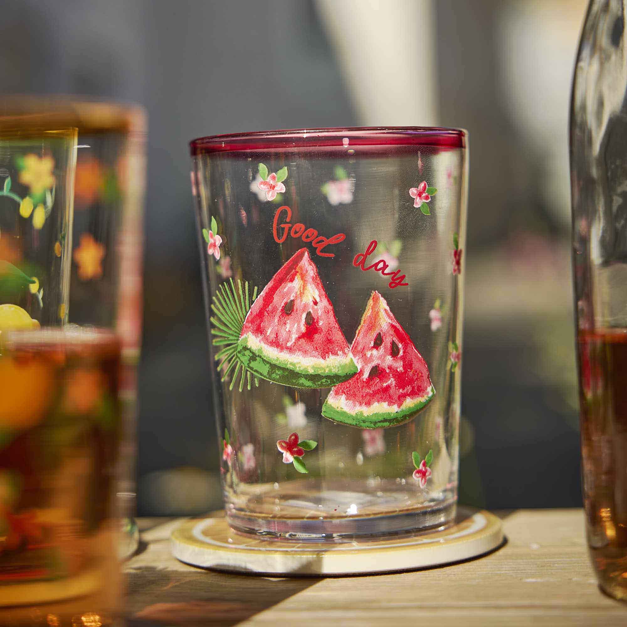 Trinkglas Frucht, Melone, 500 ml