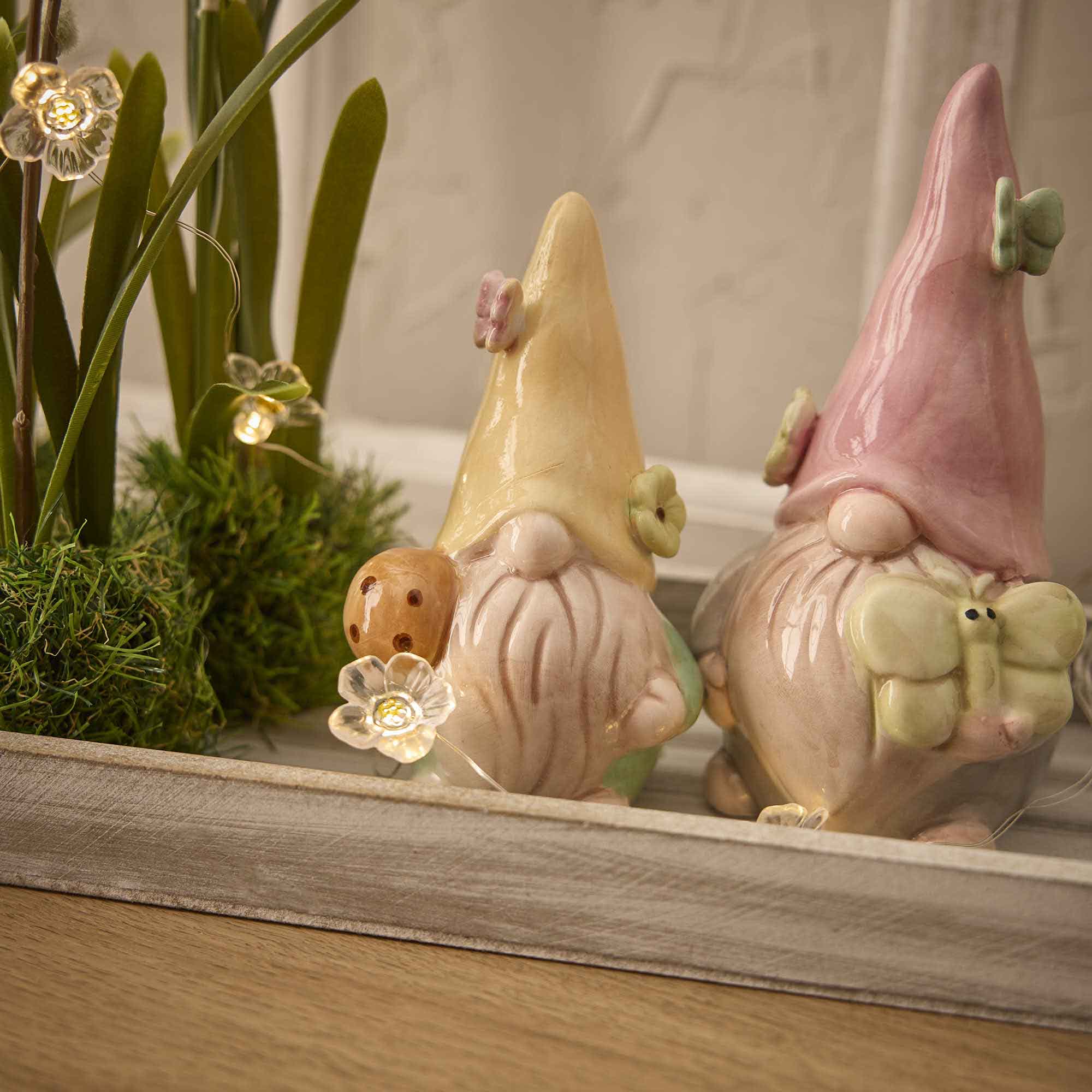 Wichtel Schmetterling, gelb, 13 cm