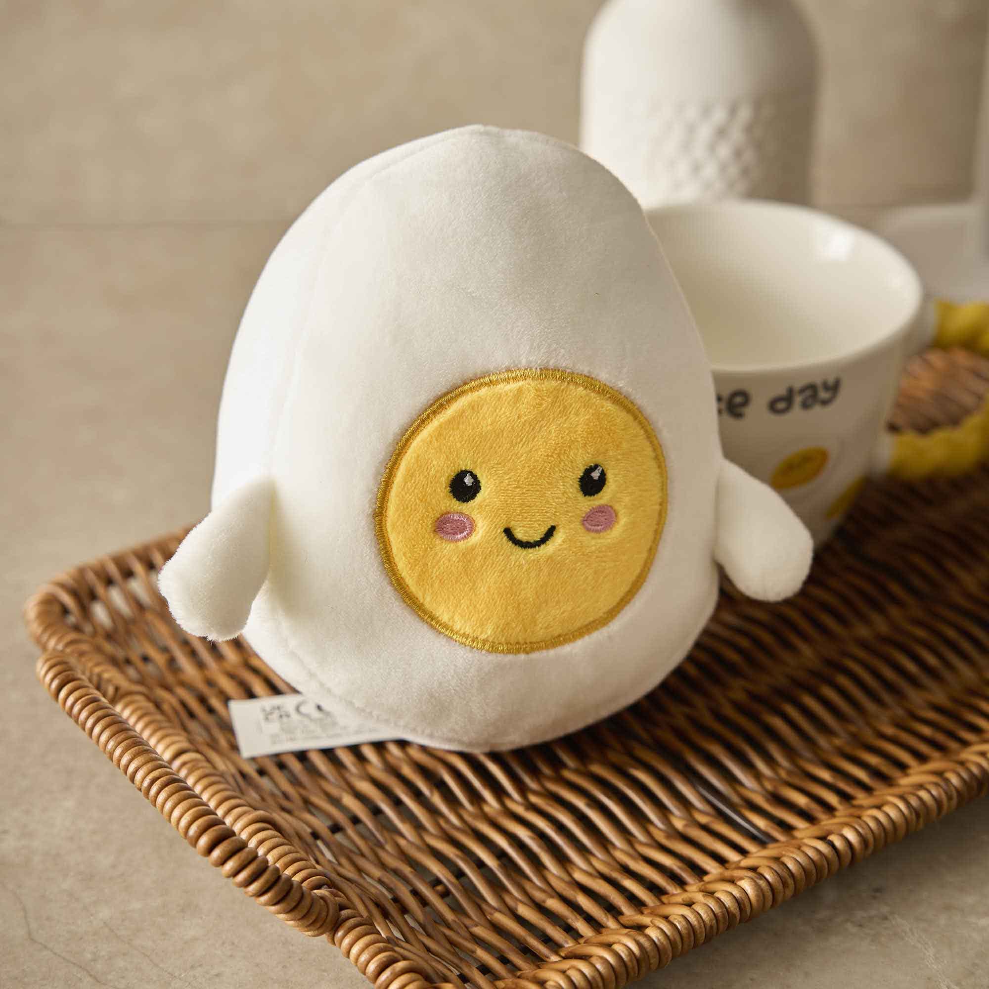 Kuscheltier Essen, Ei, 14 cm