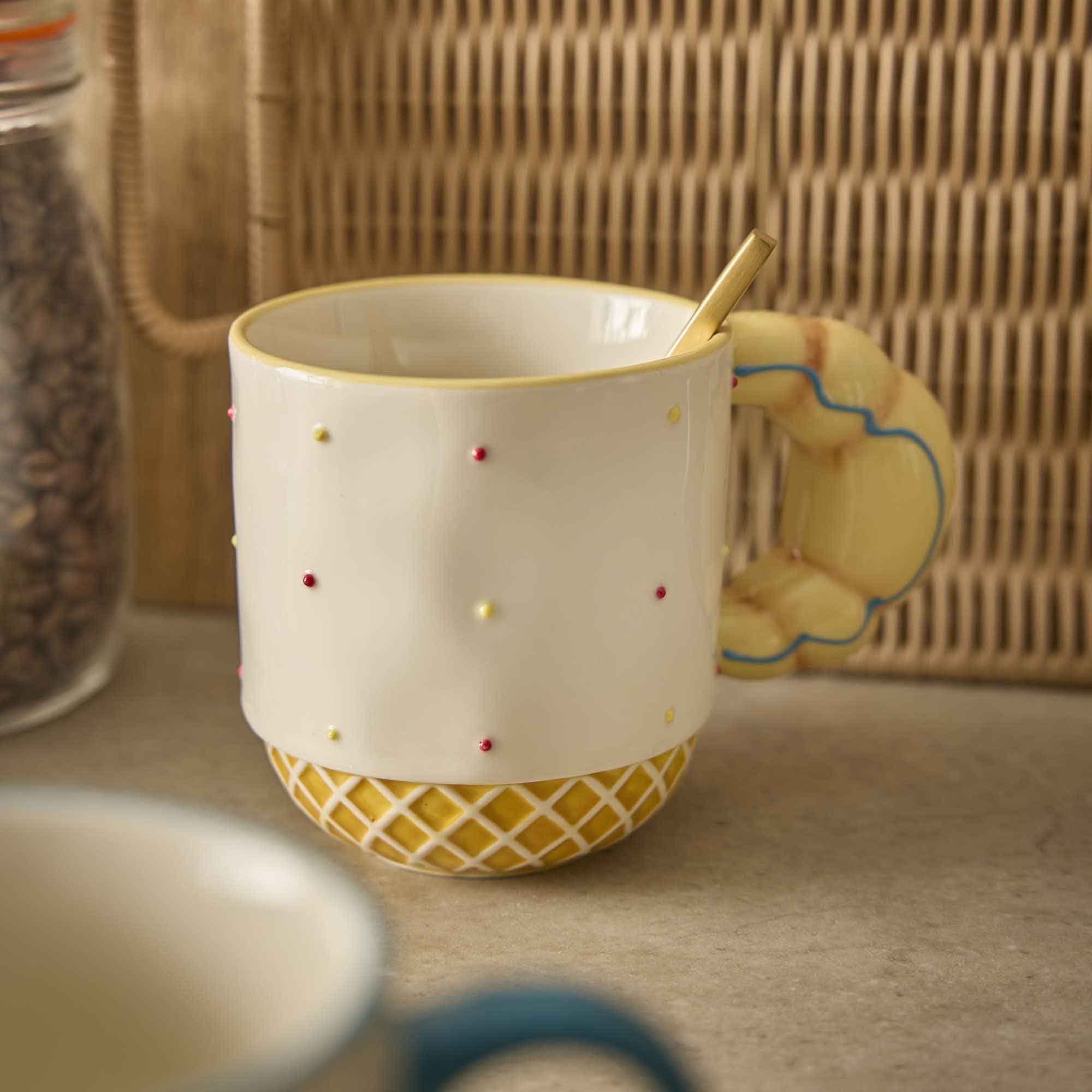 Becher Gebäck-Henkel, Croissant, 450 ml