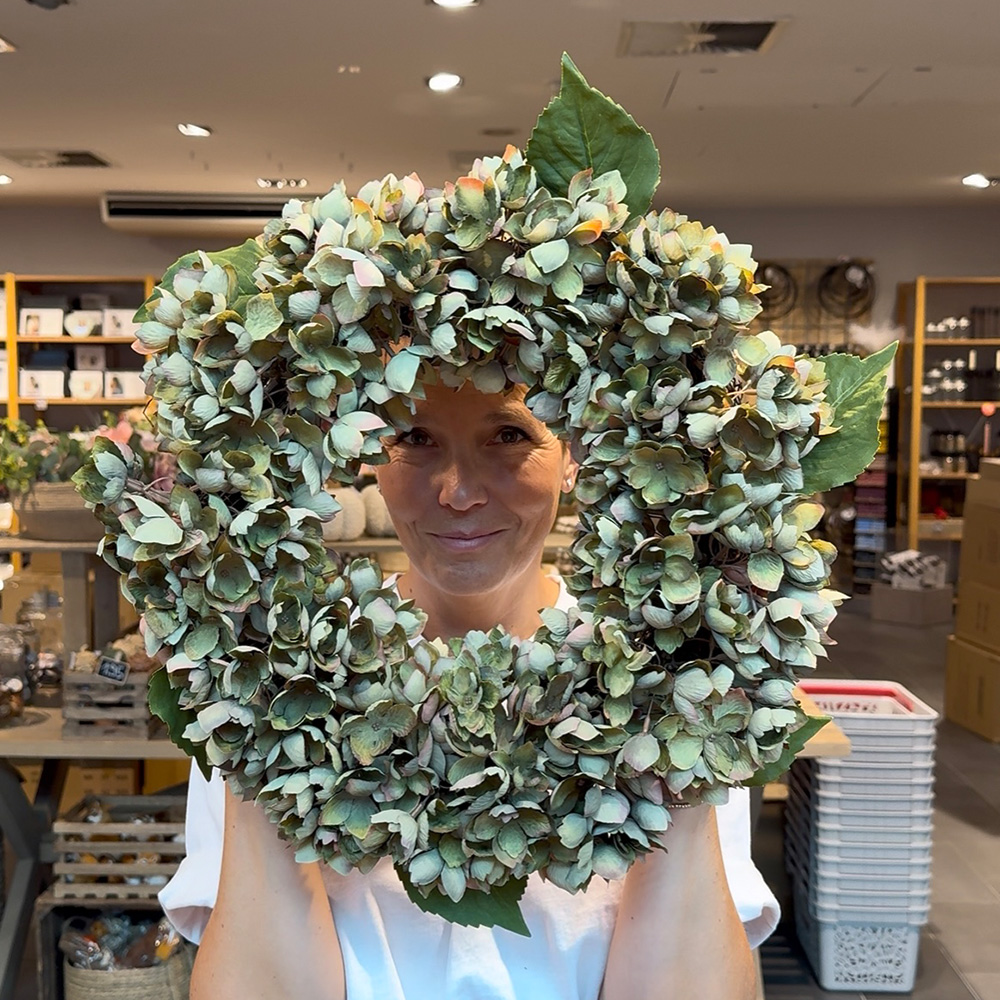 Hortensienkranz Edel, rosa, 45 cm