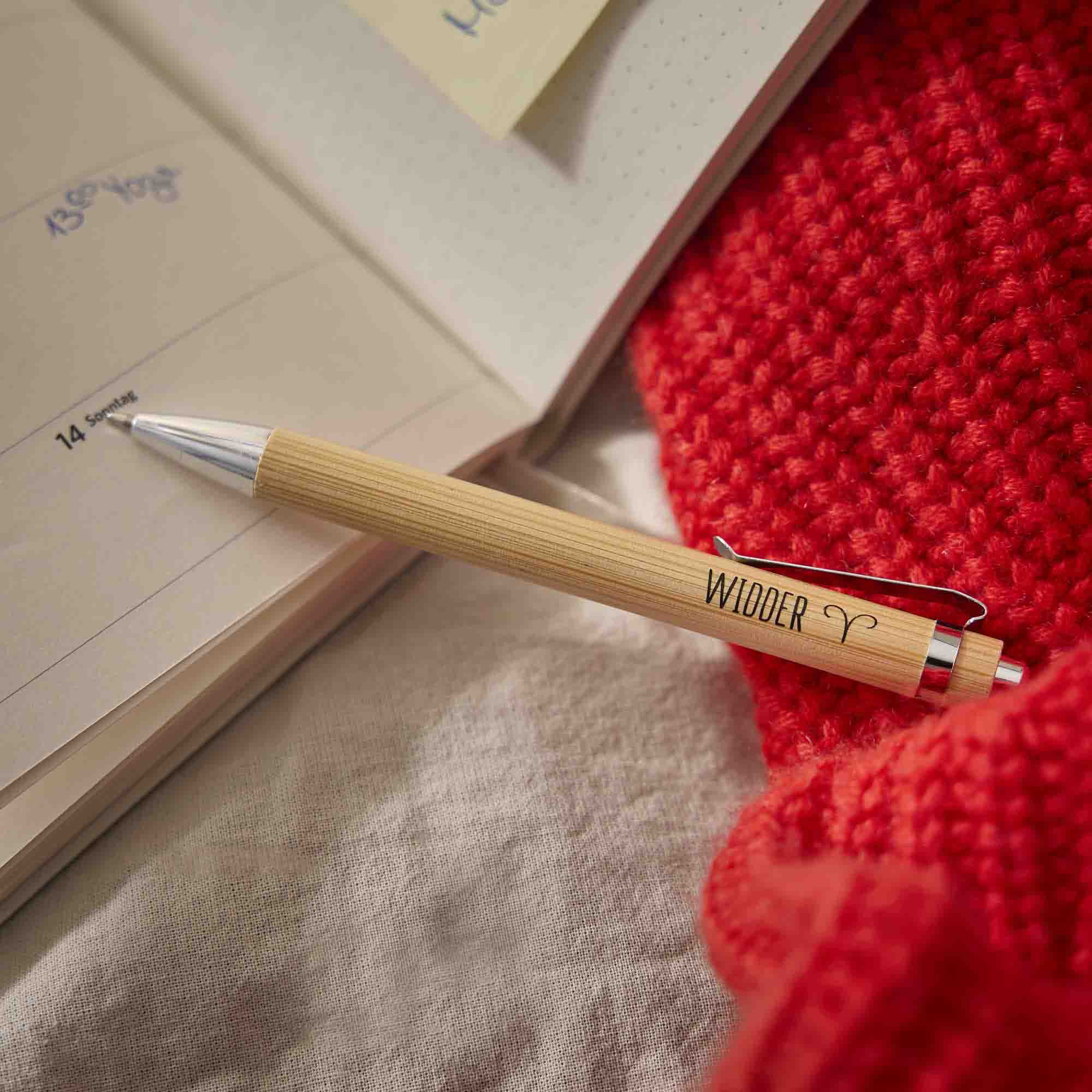 Kugelschreiber Bambus, Widder