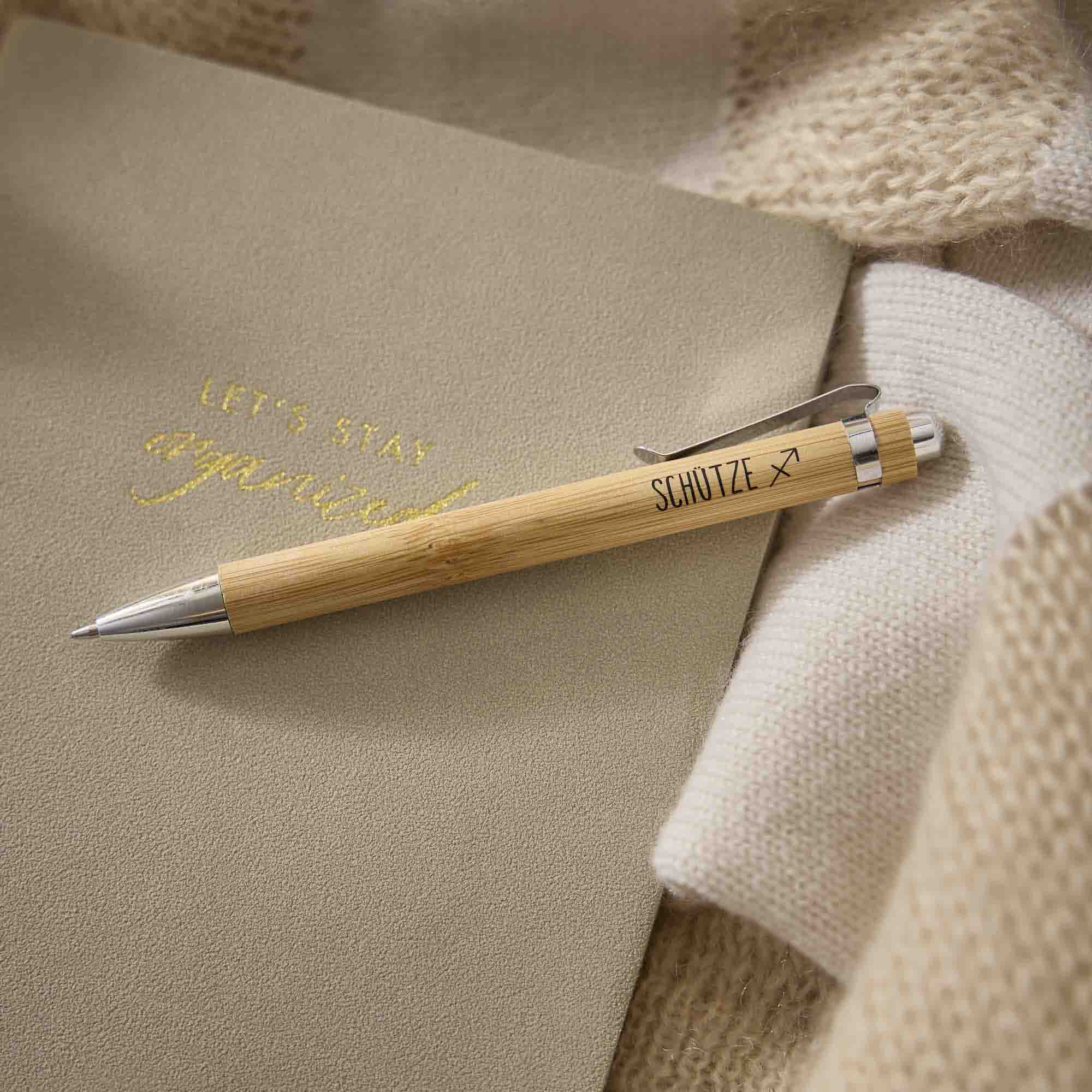 Kugelschreiber Bambus, Schütze