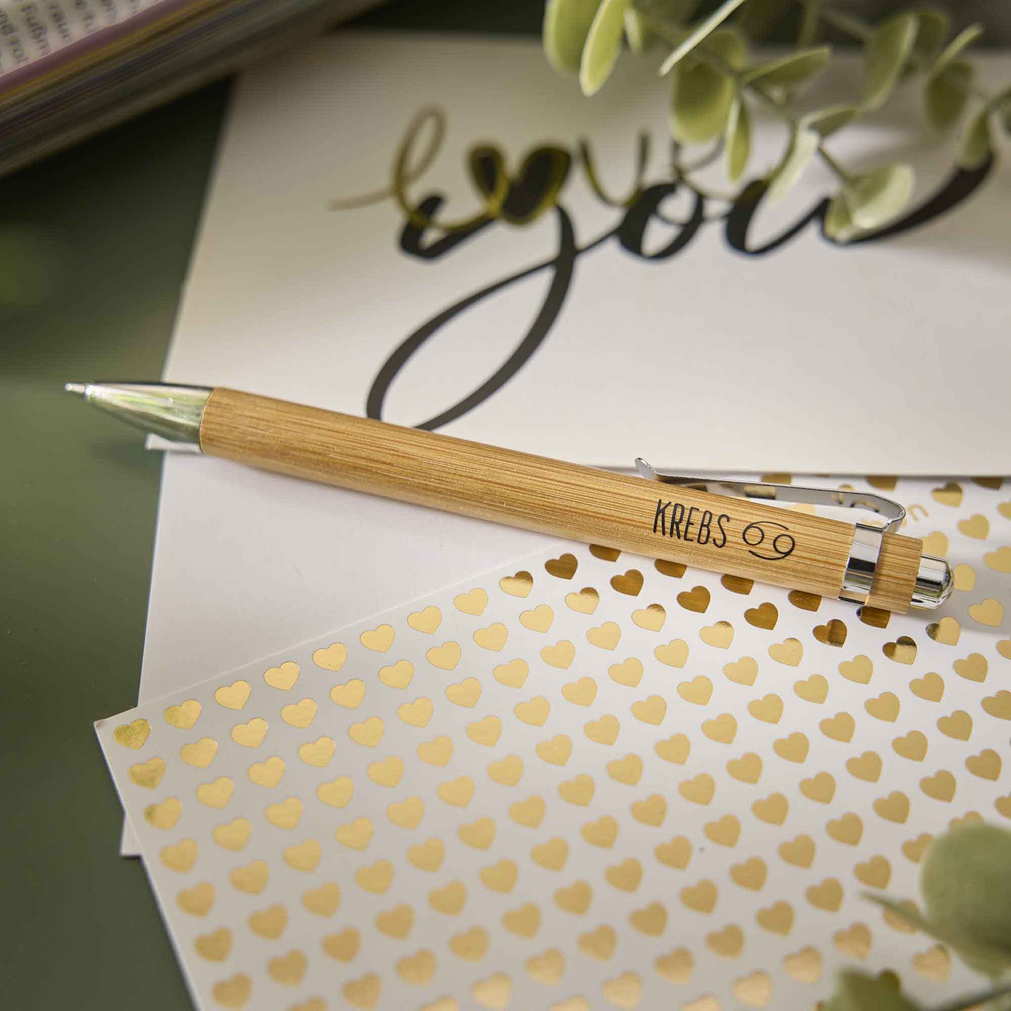 Kugelschreiber Bambus, Krebs