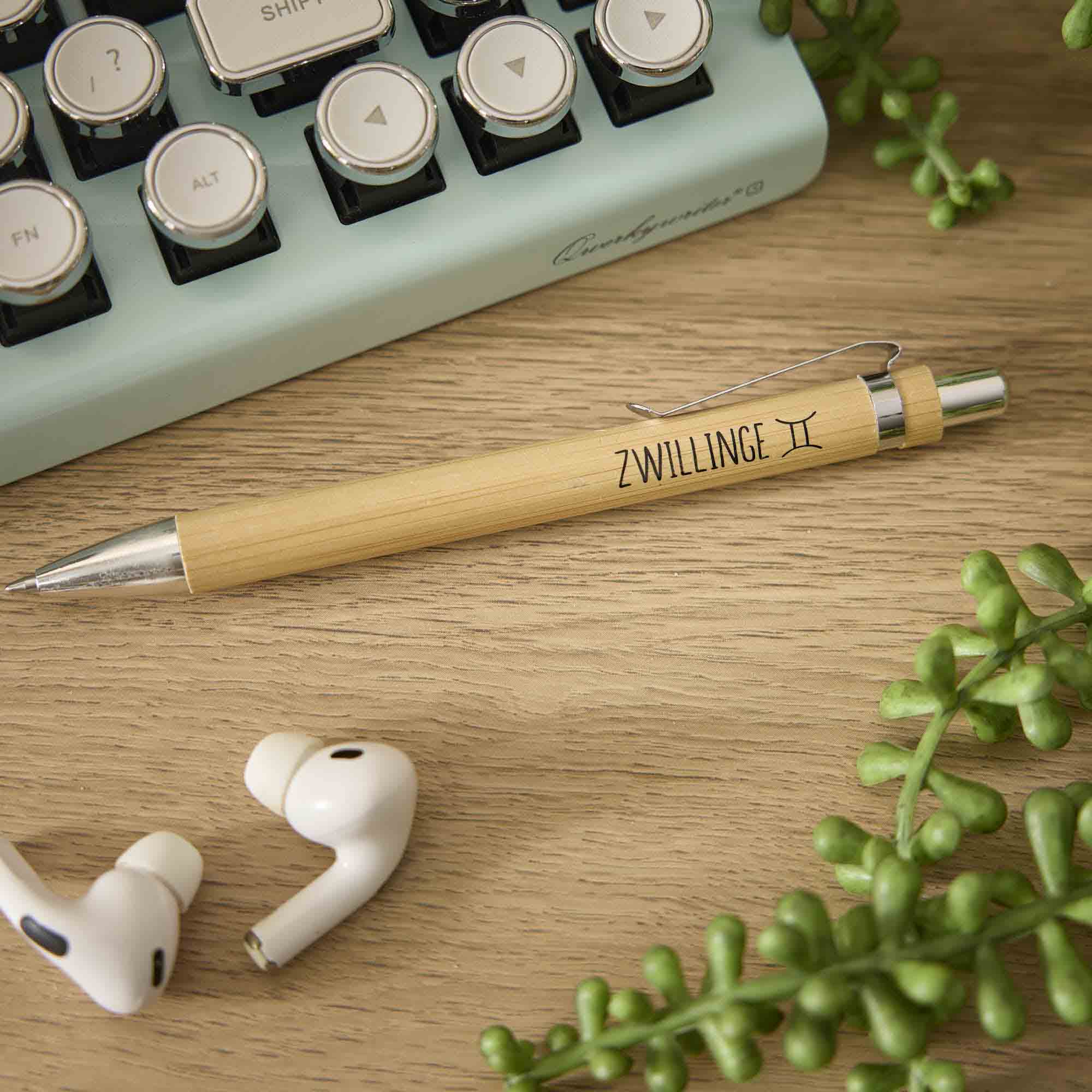 Kugelschreiber Bambus, Zwillinge