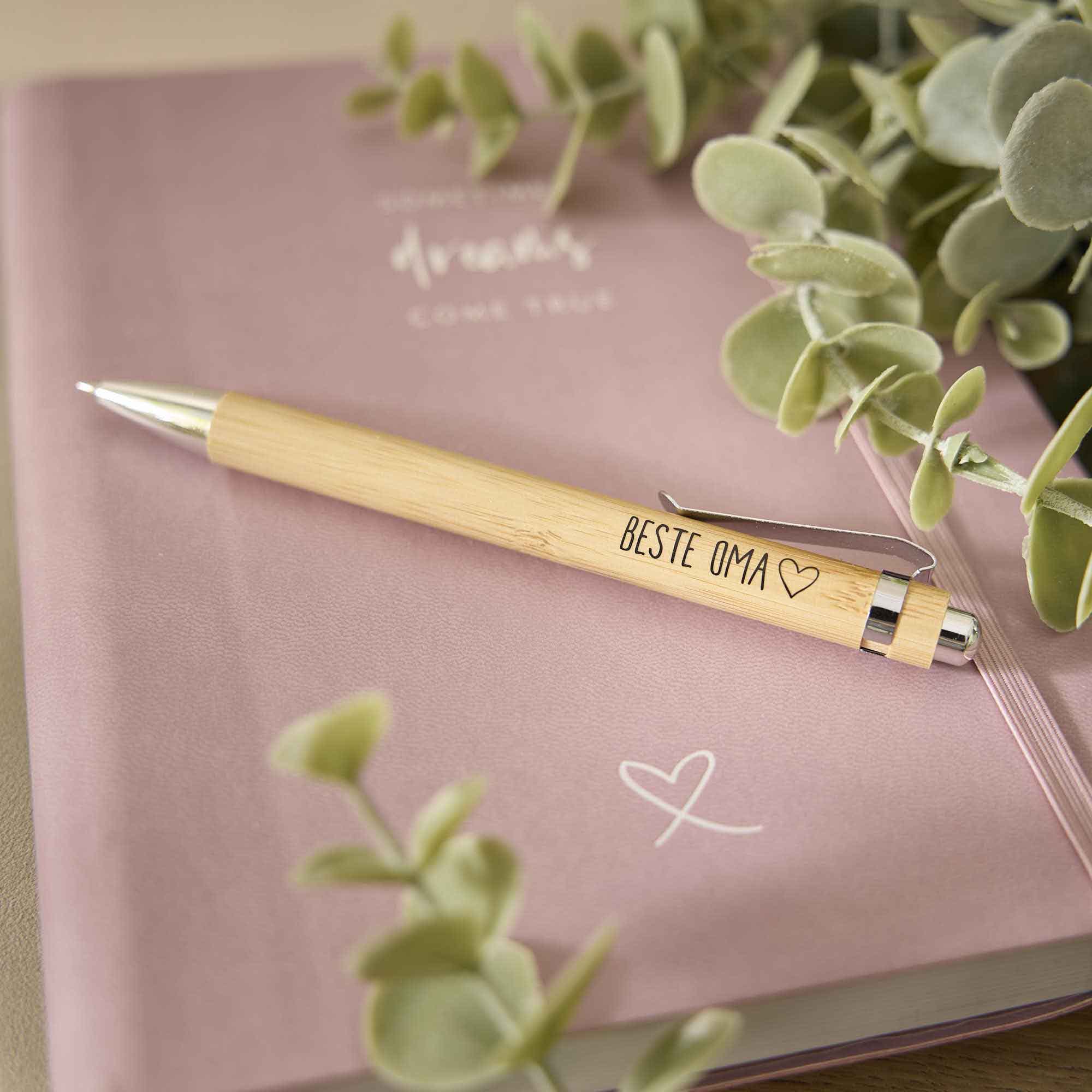 Kugelschreiber Bambus, Beste Oma