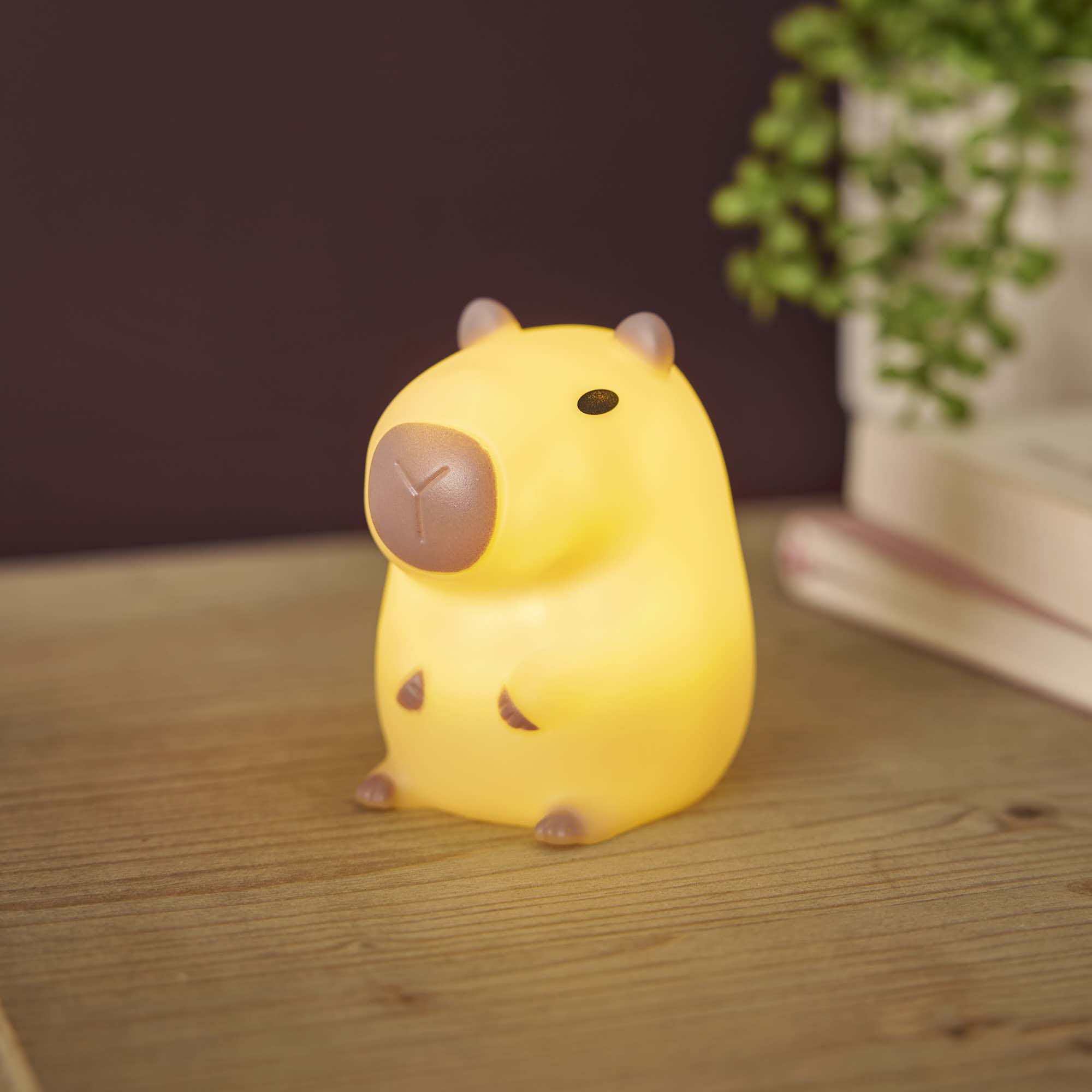 Nachtlicht Capybara, braun, 7.5 cm