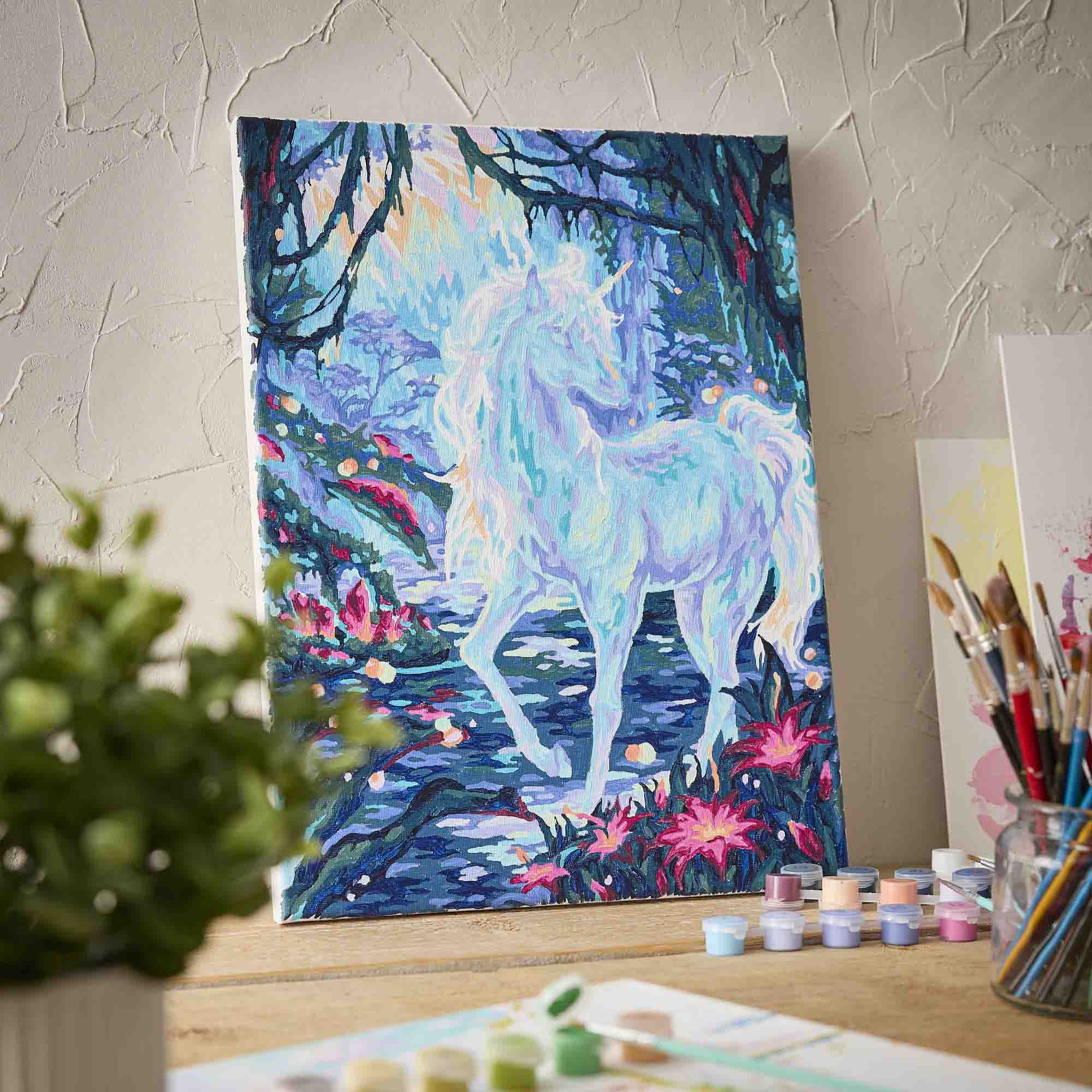 Malen nach Zahlen, Einhorn, 30 x 40 cm