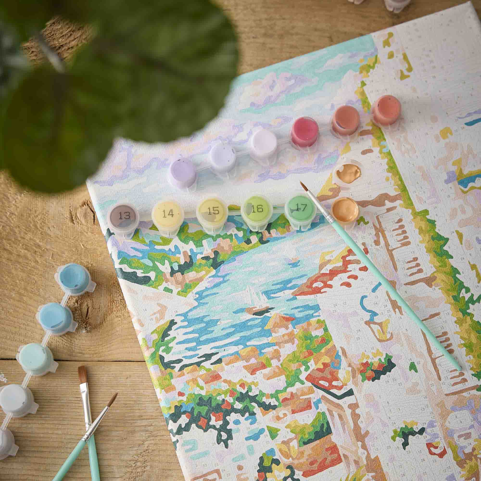 Malen nach Zahlen, Stadt, 30 x 40 cm