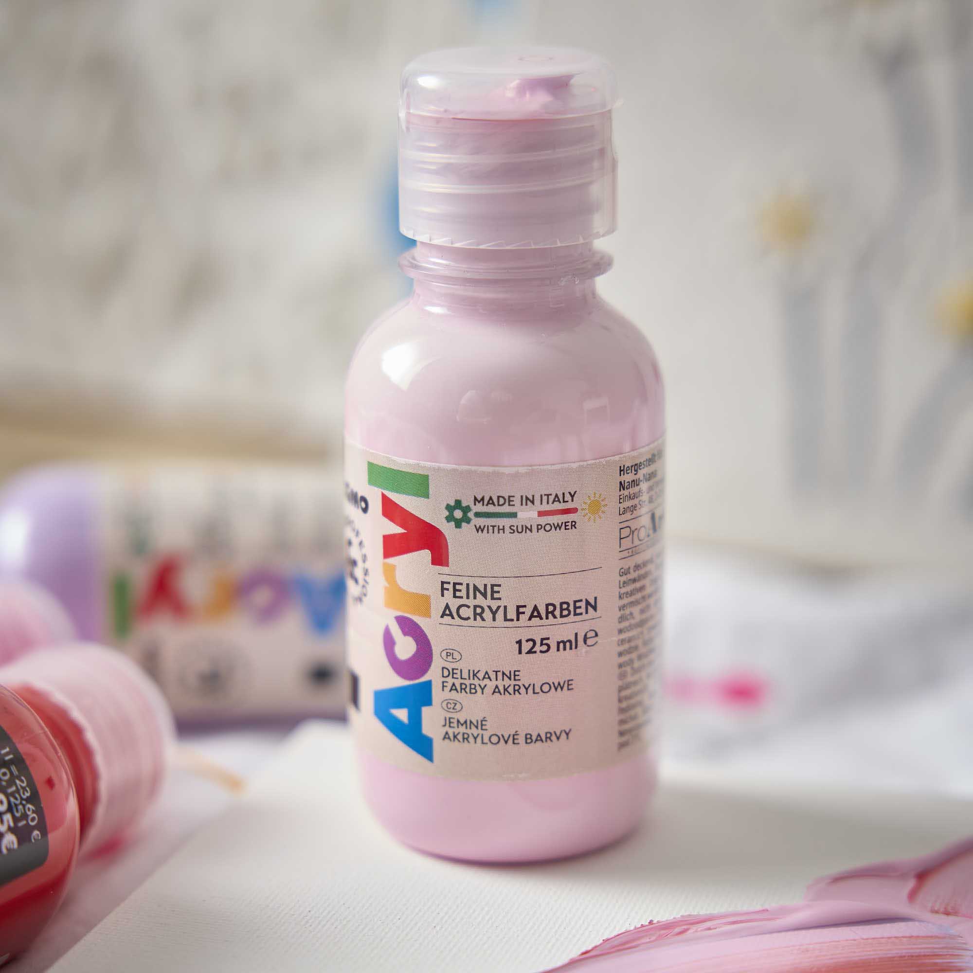 Acrylfarbe, rosa, 125 ml
