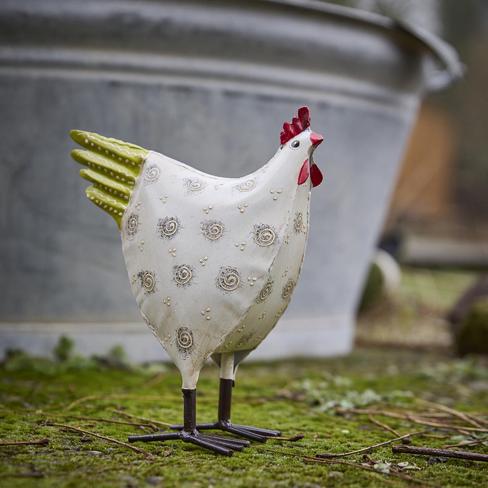 Hahn Tim, weiß/gelb, 25 cm