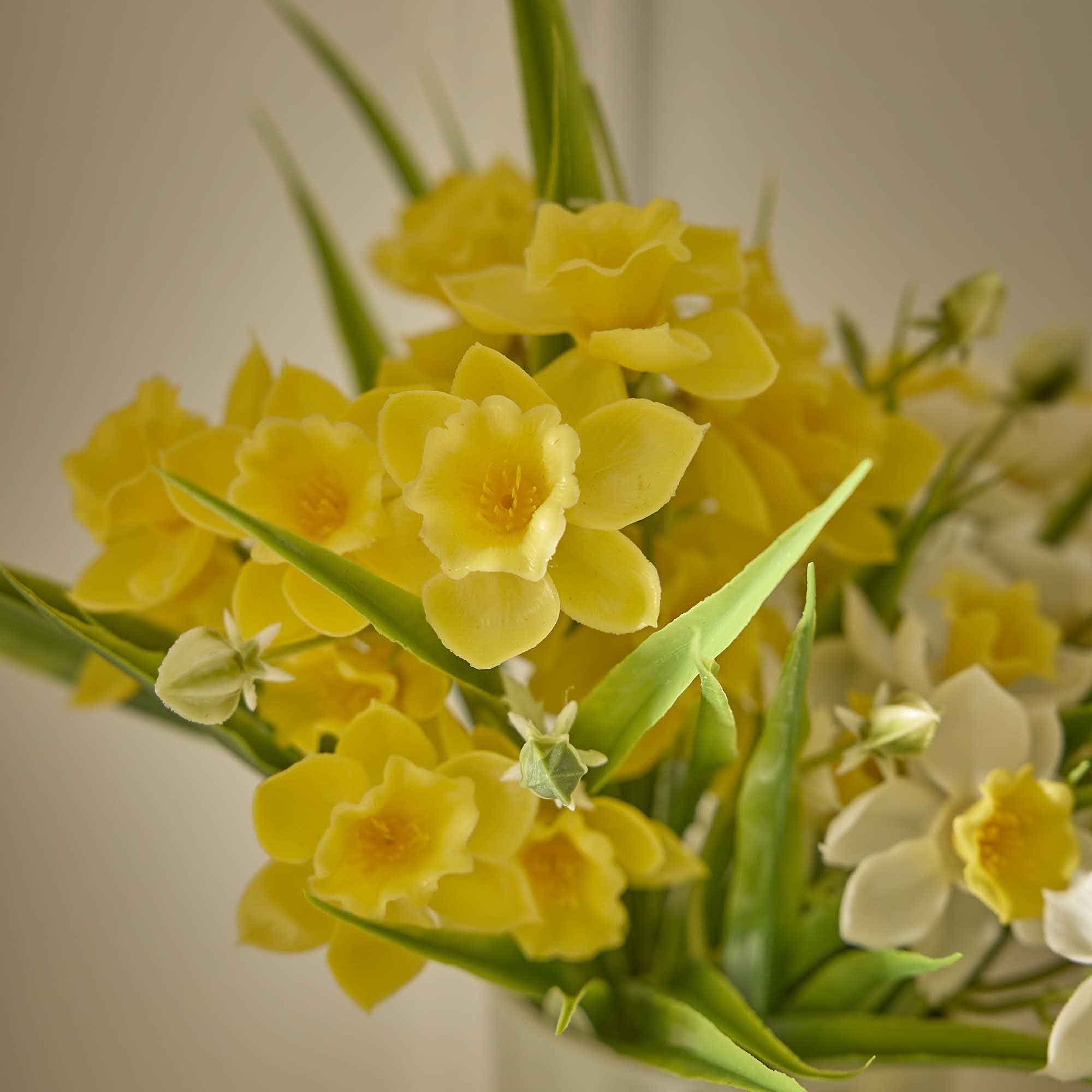 Strauß Narzisse, gelb, 34 cm