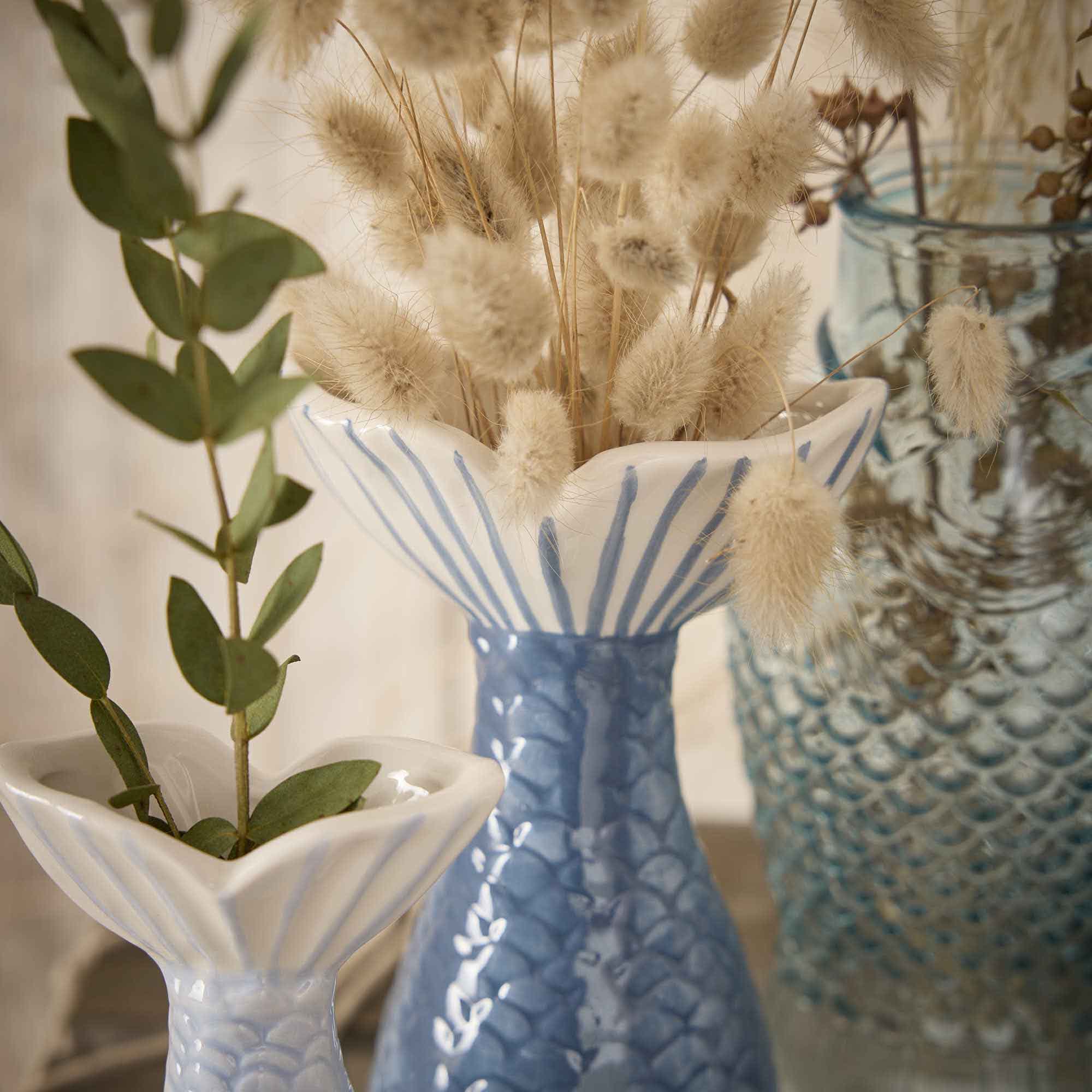 Vase Fisch, Flosse, 16 cm