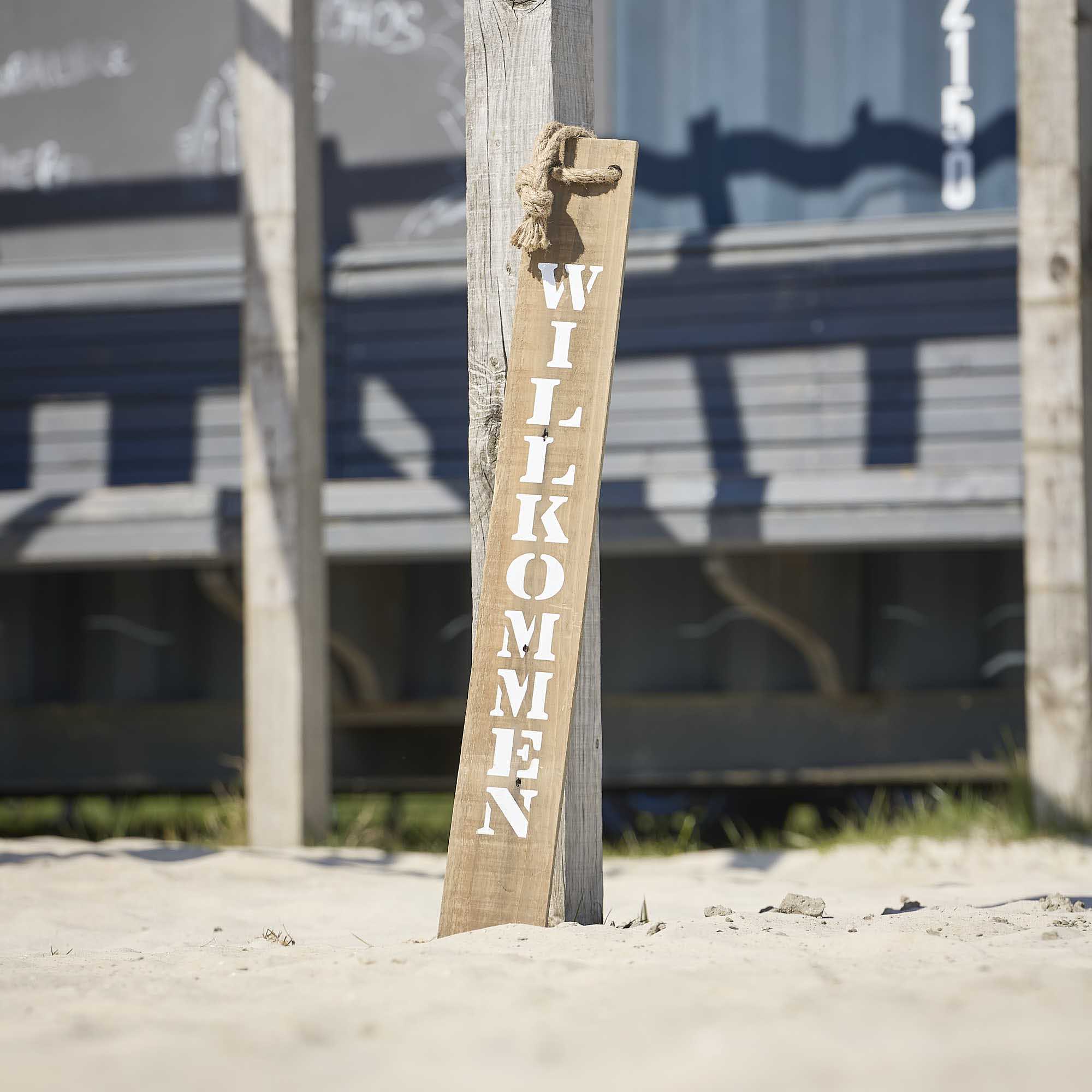 Schild Spruch, Willkommen/hängend, 78 cm