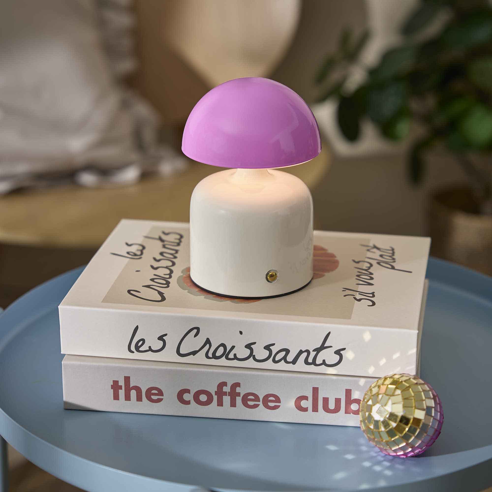 LED-Leuchte Bunt, creme/rosa, 9 x 15 cm