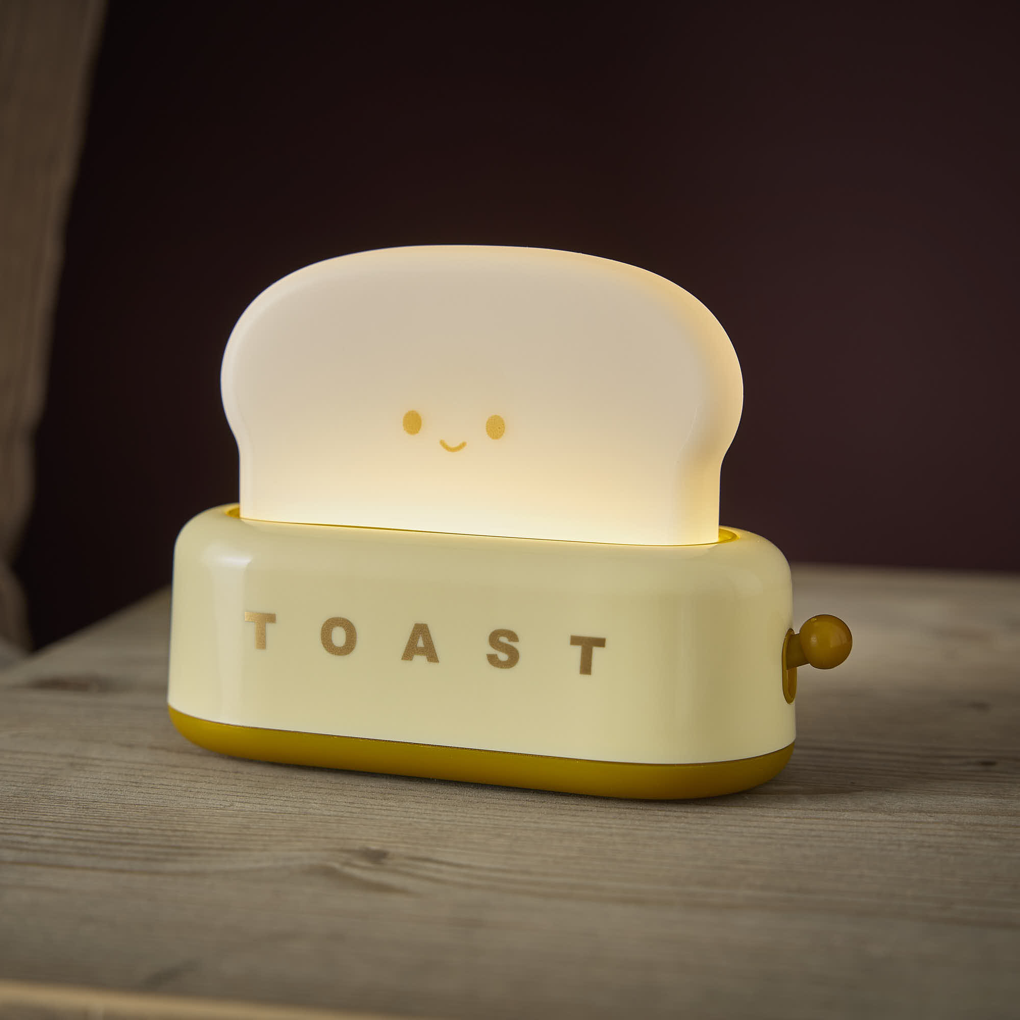 LED-Leuchte Toast, gelb, 13.4 x 9.8 cm