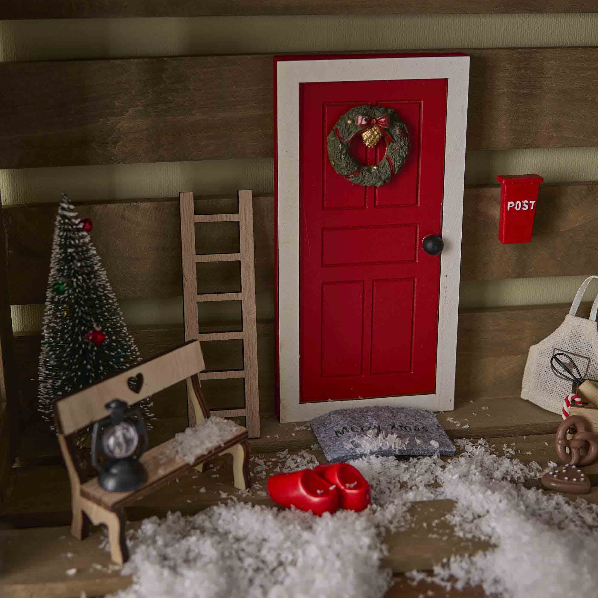 Wichteltür-Set, rot