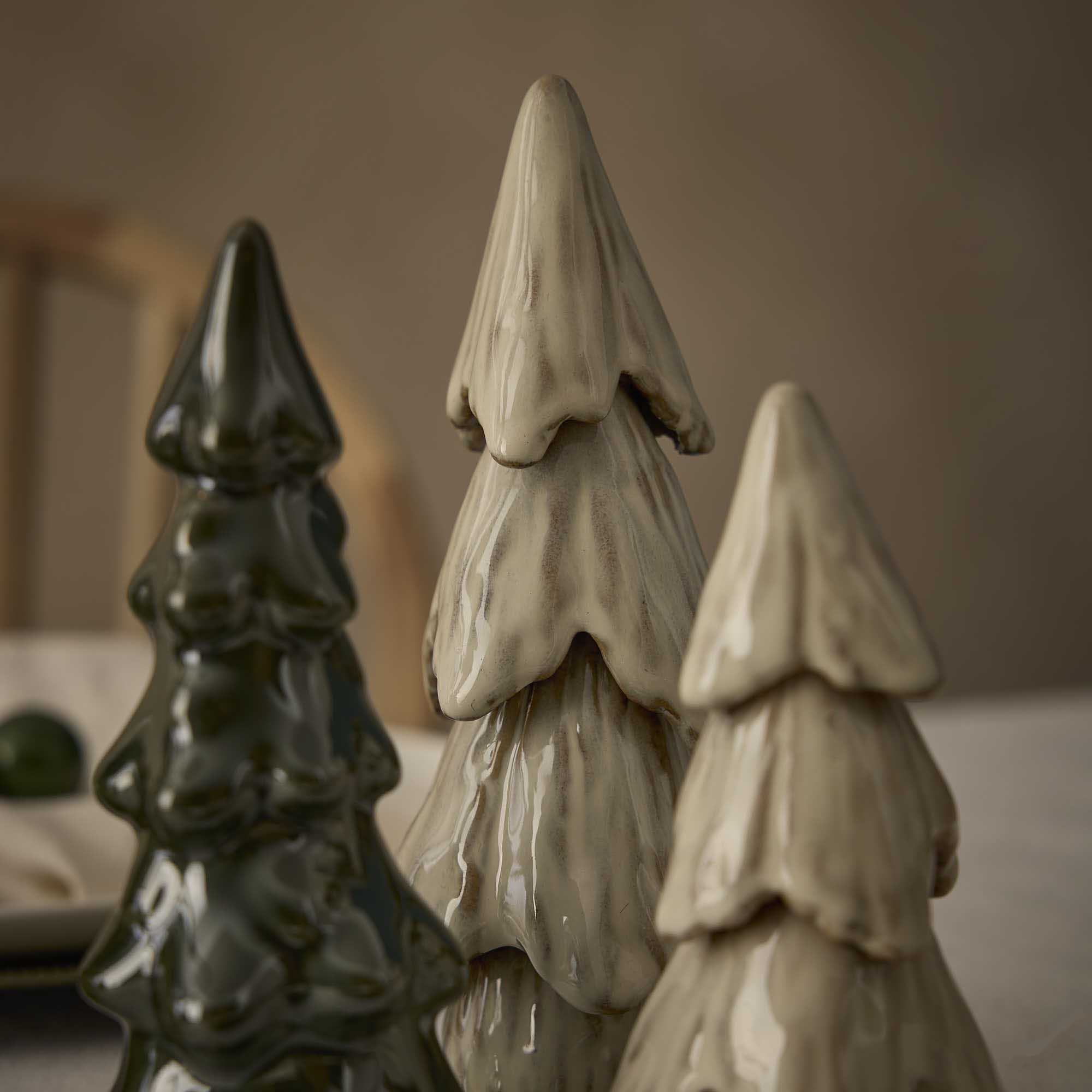 Deko-Tanne Rustik, weiß, 20 cm