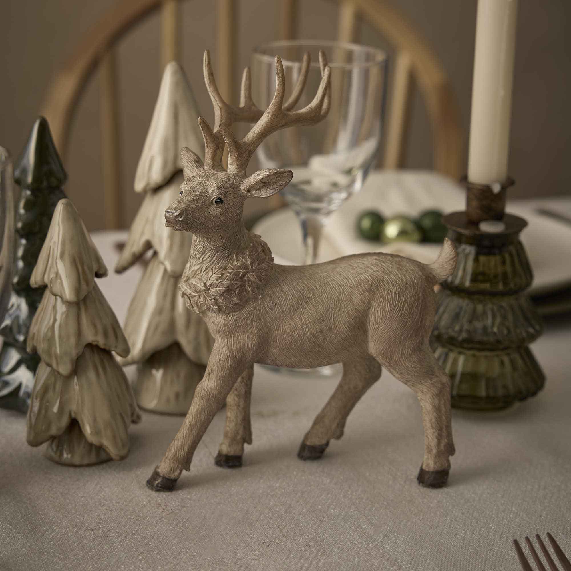 Hirsch Antik, Kopf links, 23 cm