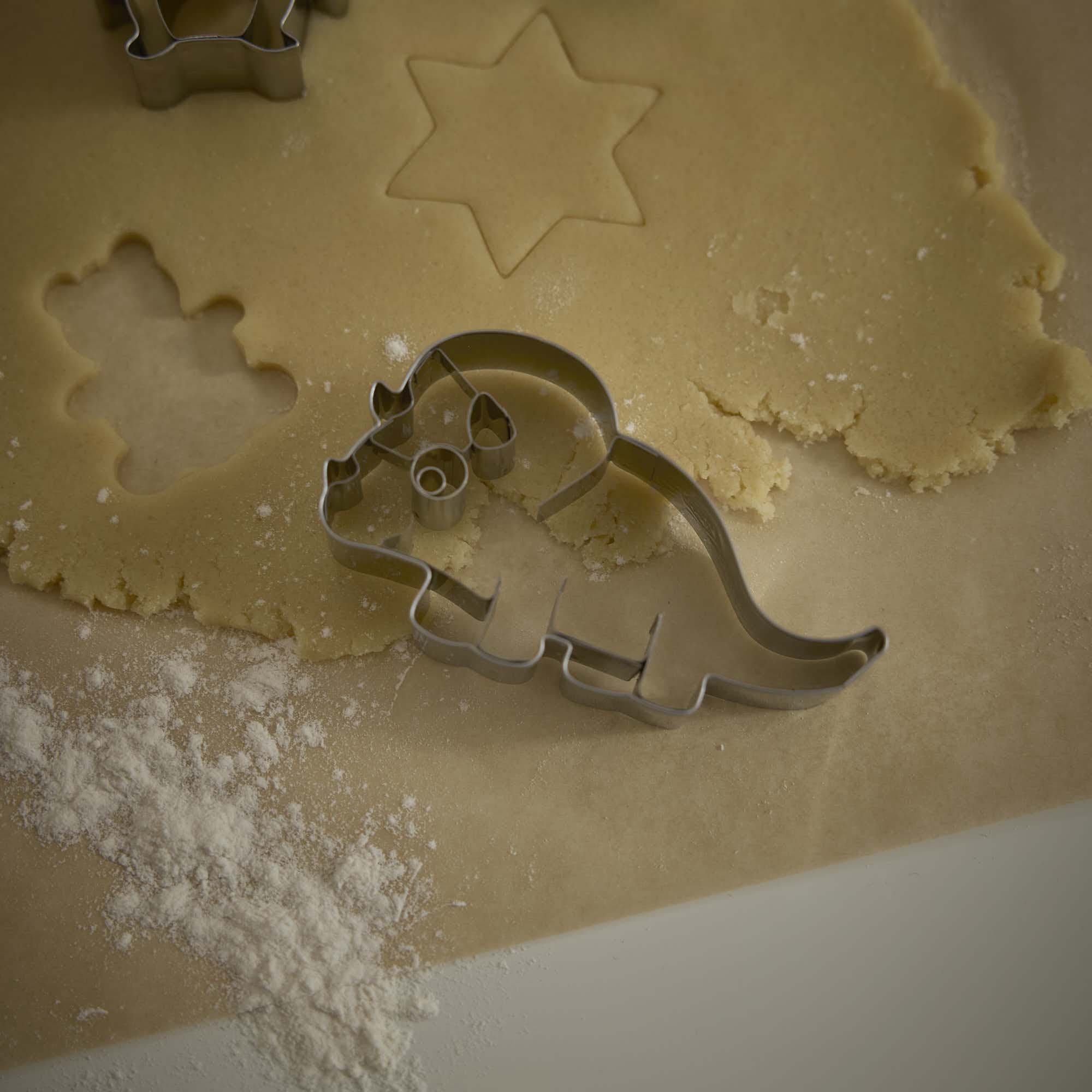 Ausstechform Dino Triceratops, 6 cm