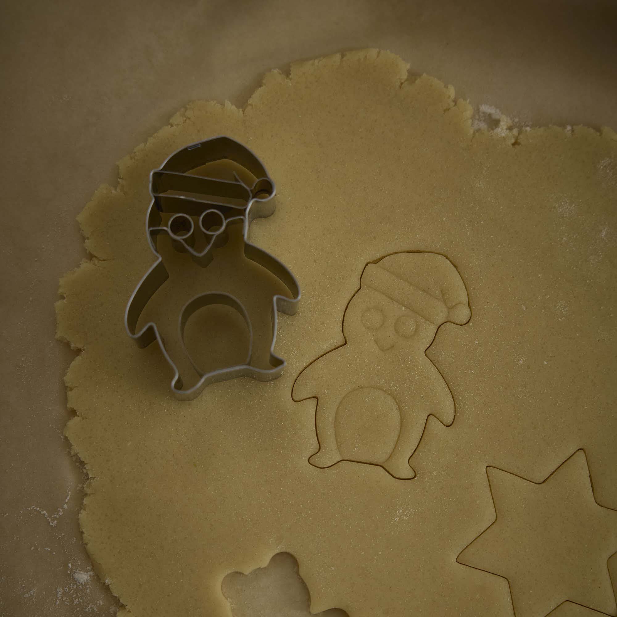 Ausstechform Weihnachts-Pinguin, 7 cm