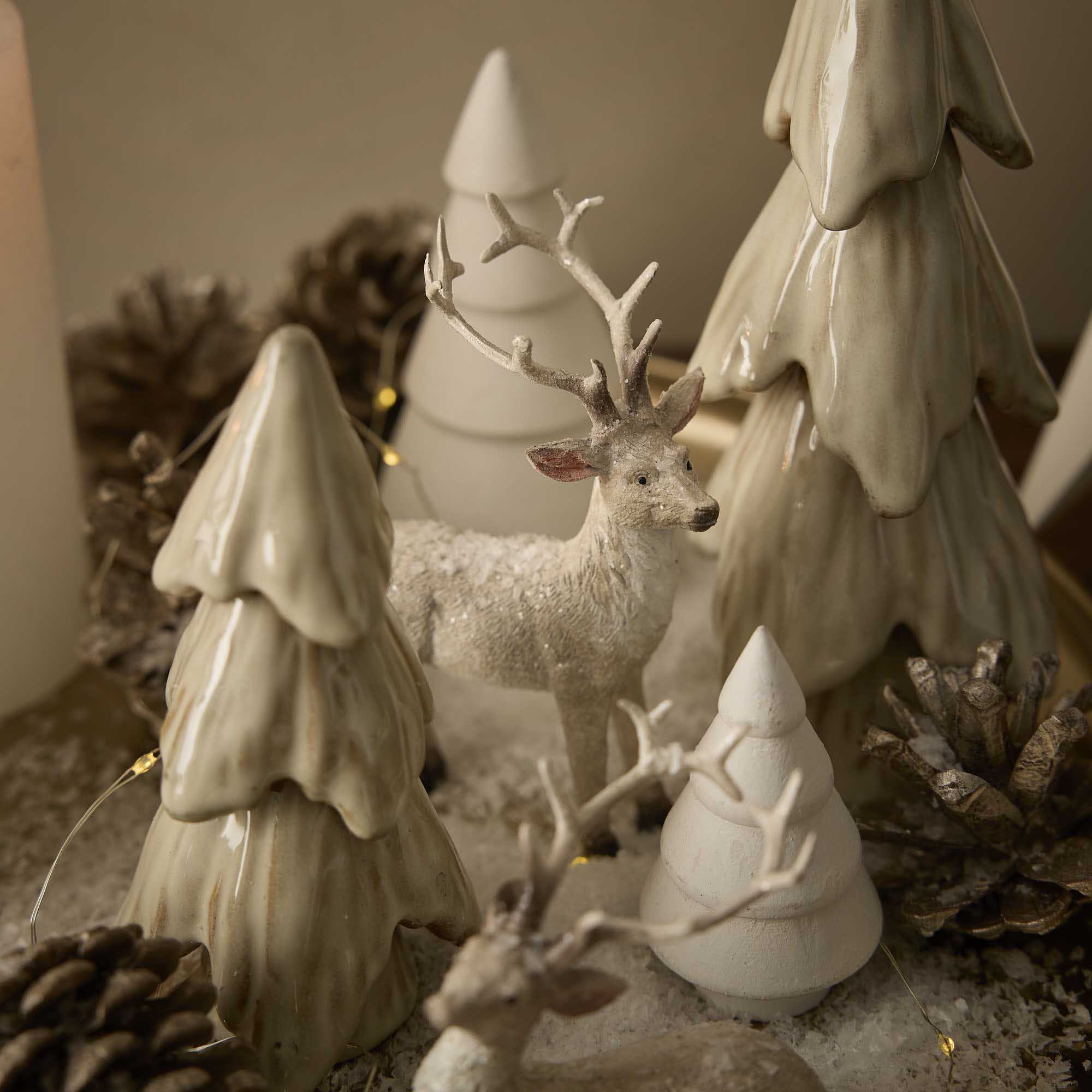 Rentier Schnee, stehend, 12.5 cm