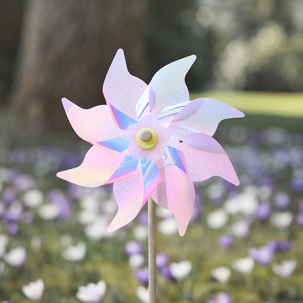 Windmühle, irisierend/rosa, 24 x 57 cm