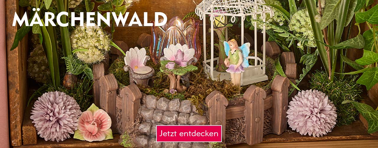 Entdecke märchenhafte Deko bei Nanu-Nana Feengarten in Mini-Format verlinkt auf die Kategorie Märchenwald