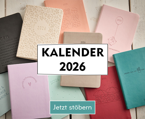 Jahreskalender für 2026 bei Nanu-Nana Jahreskalender für 2026 mit verschiedenen Motiven verlinkt auf Kalender und Planer