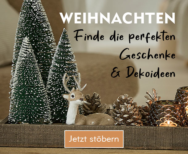 Entdecke die Weihnachtsdeko bei Nanu-Nana Weihnachtlich dekoriertes Deko-Tablett verlinkt auf Weihnachtsdeko